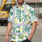 hi-vis-hawaiian-shirt-reflective-tapes-green-flowers-turtle-custom-6452d.webp