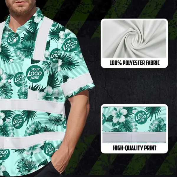 hi-vis-hawaiian-shirt-reflective-tapes-green-neon-and-white-flowers-ee825.webp