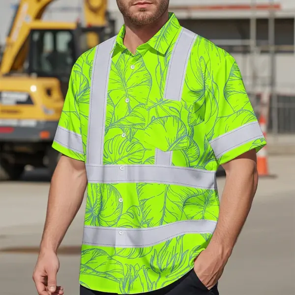 hi-vis-hawaiian-shirt-reflective-tapes-green-neon-flowers-custom-6546b.webp