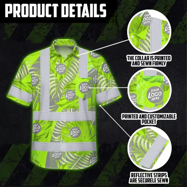 hi-vis-hawaiian-shirt-reflective-tapes-grey-and-green-neon-flowers-ac190.webp
