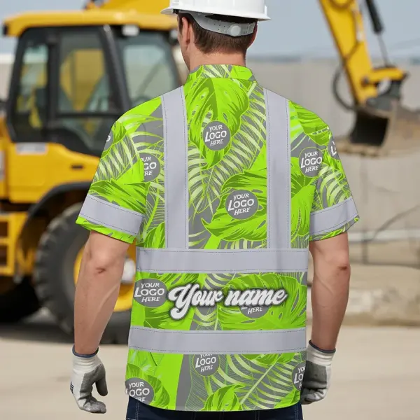 hi-vis-hawaiian-shirt-reflective-tapes-grey-and-green-neon-flowers-d093b.webp