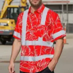 hi-vis-hawaiian-shirt-reflective-tapes-red-neon-flowers-custom-name-510ac.webp