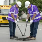hi-vis-hawaiian-shirt-reflective-tapes-violet-neon-flowers-custom-875b7.webp