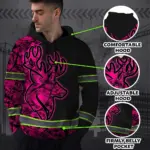 hi-vis-hoodie-reflective-black-and-pink-neon-hunting-custom-name-42f5c.webp