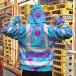 hi-vis-hoodie-reflective-tapes-blue-neon-and-pink-flowers-custom-516d4.webp