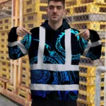 hi-vis-hoodie-reflective-tapes-gradient-turtle-hawaiian-polynesian-02e66.webp