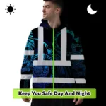 hi-vis-hoodie-reflective-tapes-gradient-turtle-hawaiian-polynesian-2d0f4.webp