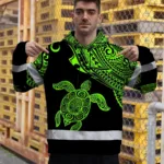 hi-vis-hoodie-reflective-tapes-green-neon-turtle-hawaii-custom-name-b7c39.webp