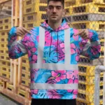 hi-vis-hoodie-reflective-tapes-pink-neon-and-blue-flowers-custom-2031c.webp