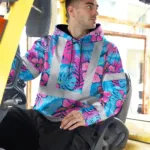 hi-vis-hoodie-reflective-tapes-pink-neon-and-blue-flowers-custom-30b8e.webp