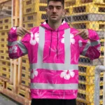 hi-vis-hoodie-reflective-tapes-pink-neon-flowers-custom-name-safety-e3f16.webp