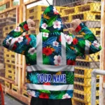 hi-vis-hoodie-reflective-tapes-red-neon-pink-flowers-custom-name-2f699.webp