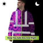 hi-vis-hoodie-reflective-tapes-violet-neon-and-pink-flowers-custom-5e967.webp