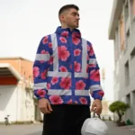 hi-vis-jacket-waterproof-reflective-tapes-blue-neon-pink-flowers-482c7.webp