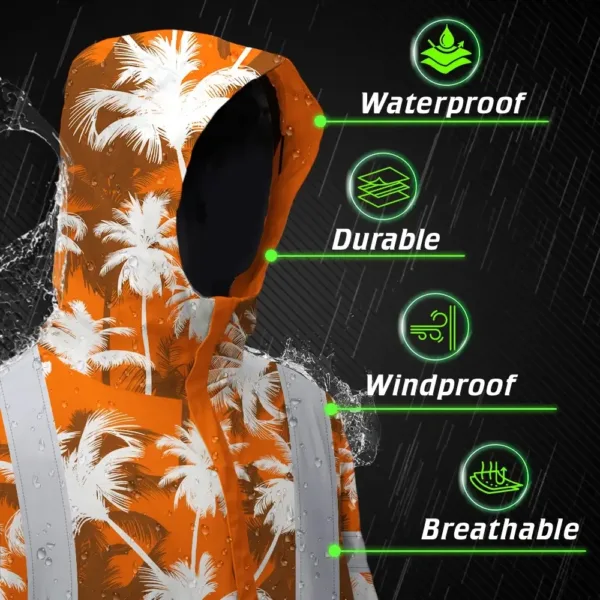 hi-vis-jacket-waterproof-reflective-tapes-orange-neon-flowers-custom-ba232.webp