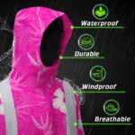 hi-vis-jacket-waterproof-reflective-tapes-pink-neon-flowers-custom-49c13.webp