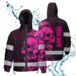 hi-vis-jacket-waterproof-reflective-tapes-pink-neon-skull-custom-af09e.webp