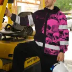 hi-vis-jacket-waterproof-reflective-tapes-pink-neon-skull-custom-e198a.webp