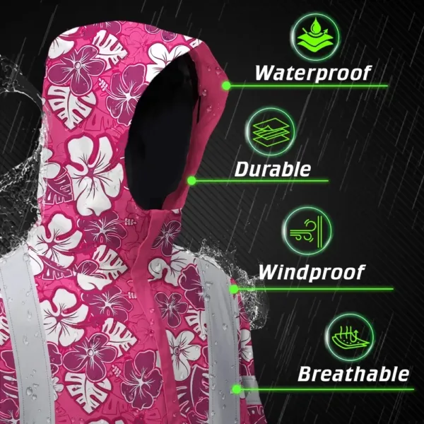 hi-vis-jacket-waterproof-reflective-tapes-pink-violet-flowers-custom-704f0.webp