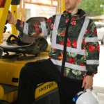 hi-vis-jacket-waterproof-reflective-tapes-red-neon-flowers-custom-1924e.webp