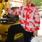 hi-vis-jacket-waterproof-reflective-tapes-red-neon-flowers-custom-a04b3.webp