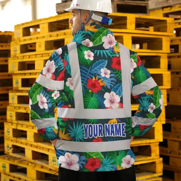 hi-vis-jacket-waterproof-reflective-tapes-red-neon-pink-flowers-3f814.webp