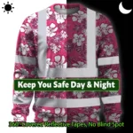 hi-vis-long-sleeve-shirt-reflective-tapes-pink-violet-flowers-custom-8c1a2.webp