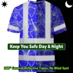 hi-vis-t-shirt-reflective-tapes-blue-neon-flowers-hawaii-custom-name-1e20e.webp