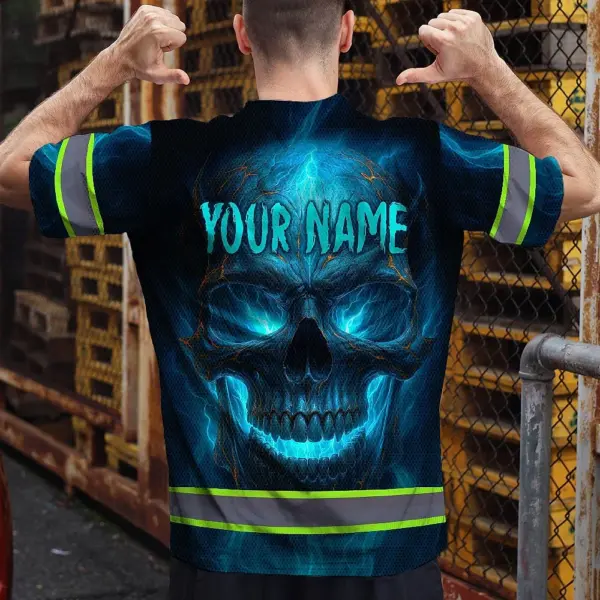 hi-vis-t-shirt-reflective-tapes-gradient-blue-neon-skull-custom-name-163f3.webp