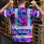 hi-vis-t-shirt-reflective-tapes-gradient-blue-violet-custom-name-d7176.webp