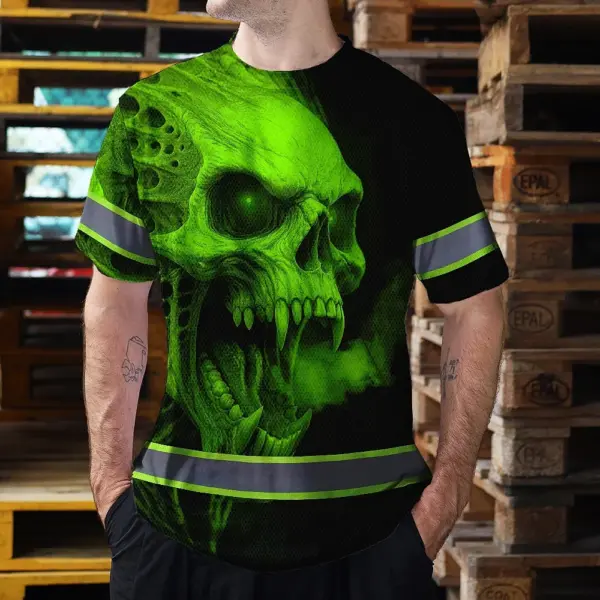 hi-vis-t-shirt-reflective-tapes-green-smoke-neon-skull-custom-name-5106b.webp