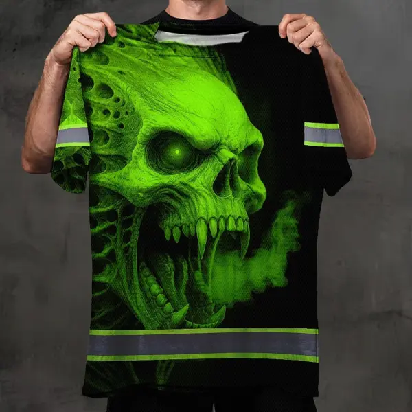 hi-vis-t-shirt-reflective-tapes-green-smoke-neon-skull-custom-name-ba43e.webp