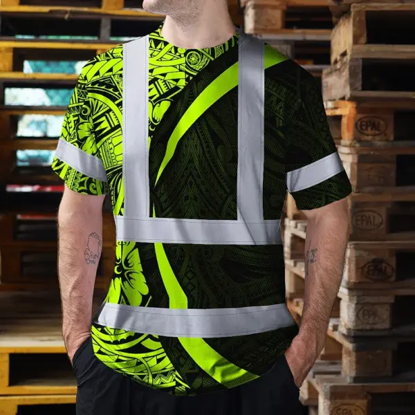 hi-vis-t-shirt-reflective-tapes-hawaiian-polynesian-tribal-custom-324ae.webp