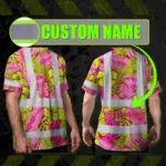hi-vis-t-shirt-reflective-tapes-pink-neon-and-lime-flowers-hawaii-bccda.webp