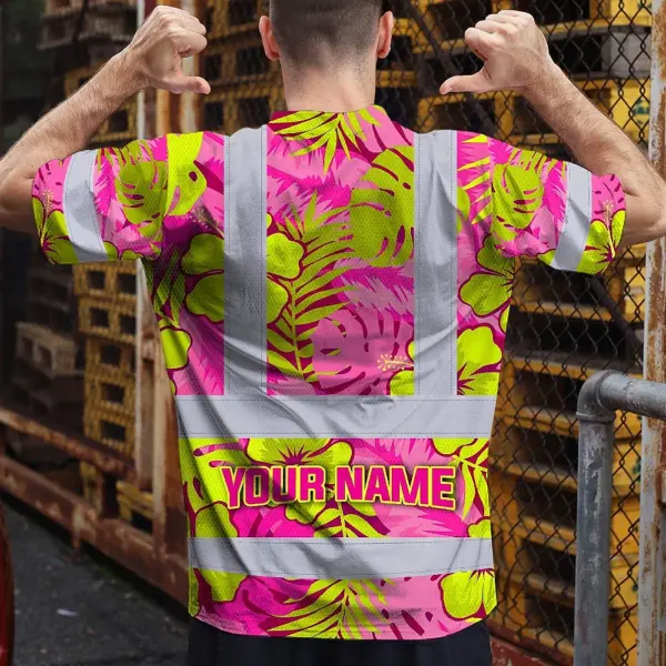 hi-vis-t-shirt-reflective-tapes-pink-neon-and-lime-flowers-hawaii-cc0b7.webp