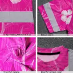 hi-vis-t-shirt-reflective-tapes-pink-neon-flowers-hawaii-custom-name-c6793.webp