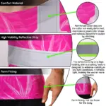 hi-vis-t-shirt-reflective-tapes-pink-neon-flowers-hawaii-custom-name-e722e.webp