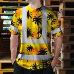 hi-vis-t-shirt-reflective-tapes-yellow-neon-flowers-custom-name-de357.webp