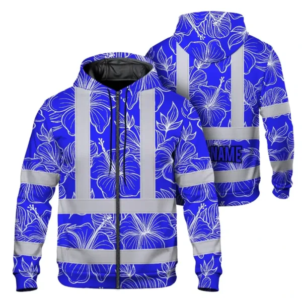 hi-vis-zip-hoodie-reflective-tapes-blue-neon-flowers-custom-name-40afb.webp