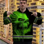 hi-vis-zip-hoodie-reflective-tapes-green-smoke-neon-skull-custom-b3711.webp