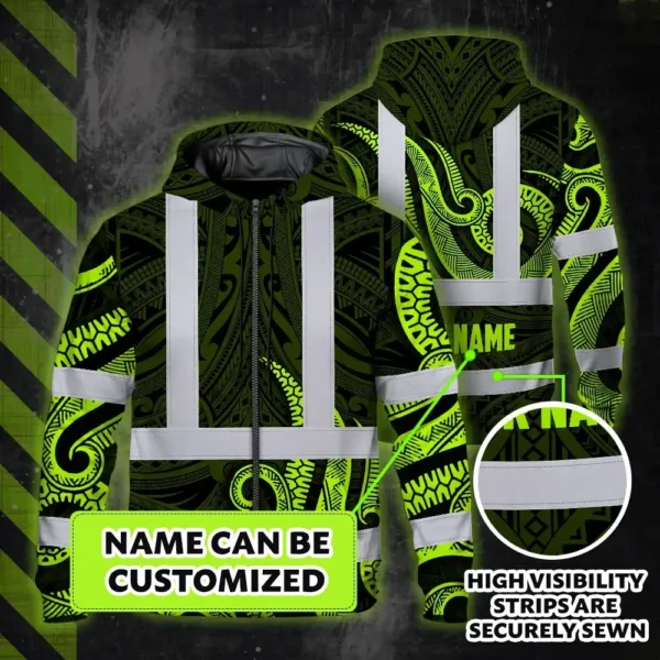 hi-vis-zip-hoodie-reflective-tapes-hawaiian-polynesian-tribal-custom-95707.webp
