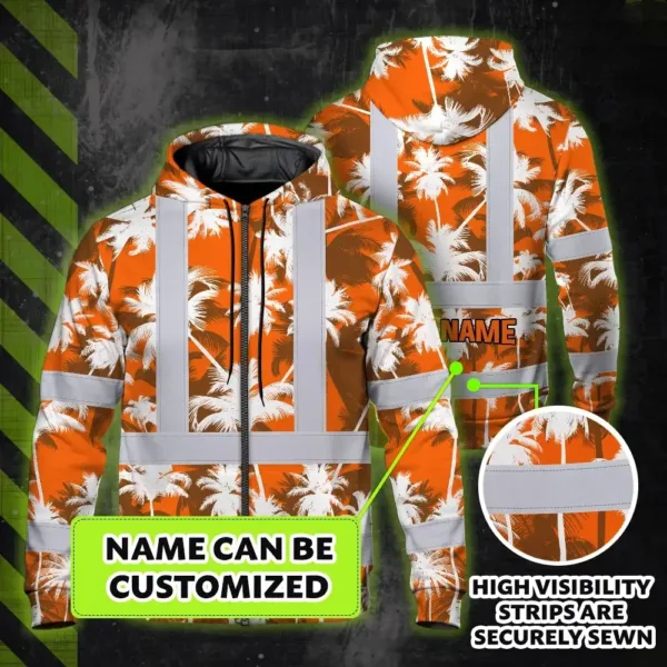 hi-vis-zip-hoodie-reflective-tapes-orange-neon-flowers-custom-name-9dc39.webp
