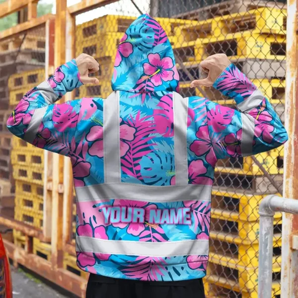 hi-vis-zip-hoodie-reflective-tapes-pink-neon-and-blue-flowers-custom-b6f96.webp