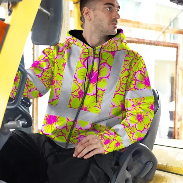 hi-vis-zip-hoodie-reflective-tapes-pink-neon-and-lime-flowers-custom-391a3.webp
