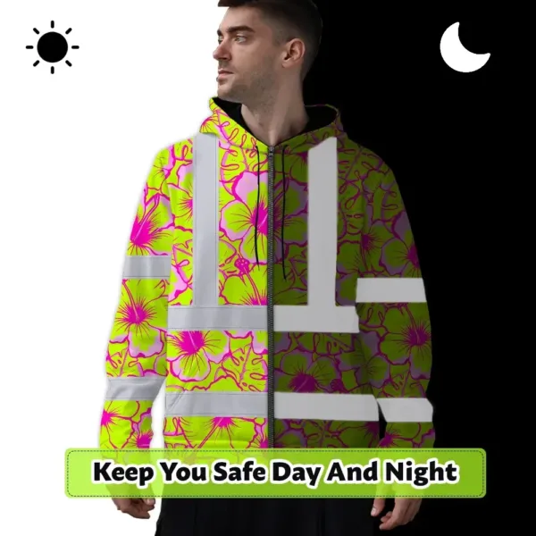 hi-vis-zip-hoodie-reflective-tapes-pink-neon-and-lime-flowers-custom-81fb0.webp