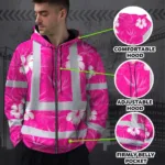 hi-vis-zip-hoodie-reflective-tapes-pink-neon-flowers-custom-name-0f952.webp