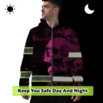 hi-vis-zip-hoodie-reflective-tapes-pink-neon-skull-custom-name-4c264.webp