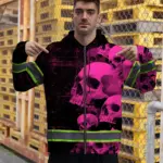 hi-vis-zip-hoodie-reflective-tapes-pink-neon-skull-custom-name-e1f65.webp