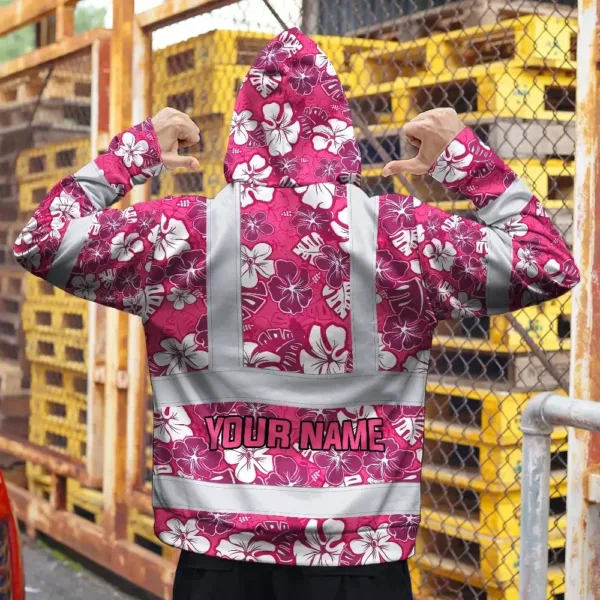 hi-vis-zip-hoodie-reflective-tapes-pink-violet-flowers-custom-name-5069a.webp