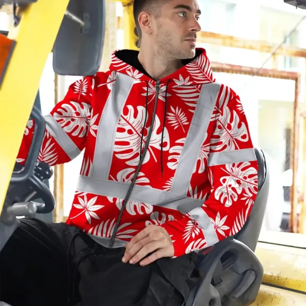 hi-vis-zip-hoodie-reflective-tapes-red-neon-flowers-custom-name-2d437.webp